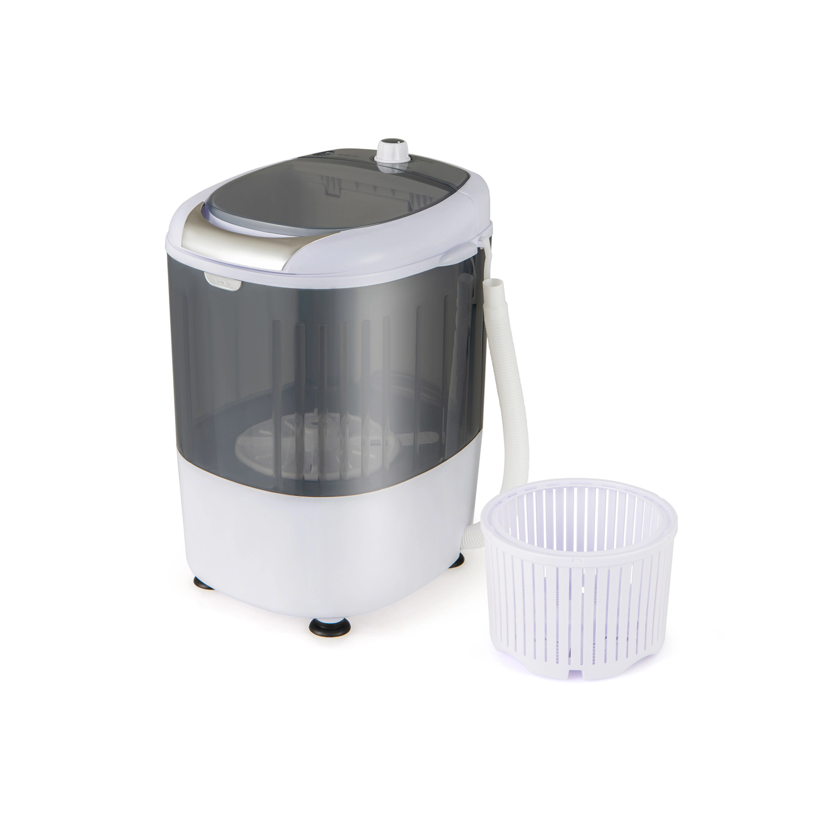 SUGIFT 5.5-lb Single Tub Portable Mini Washing Machine with 1.1-lb Spin Basket and 14-in Drain Hose