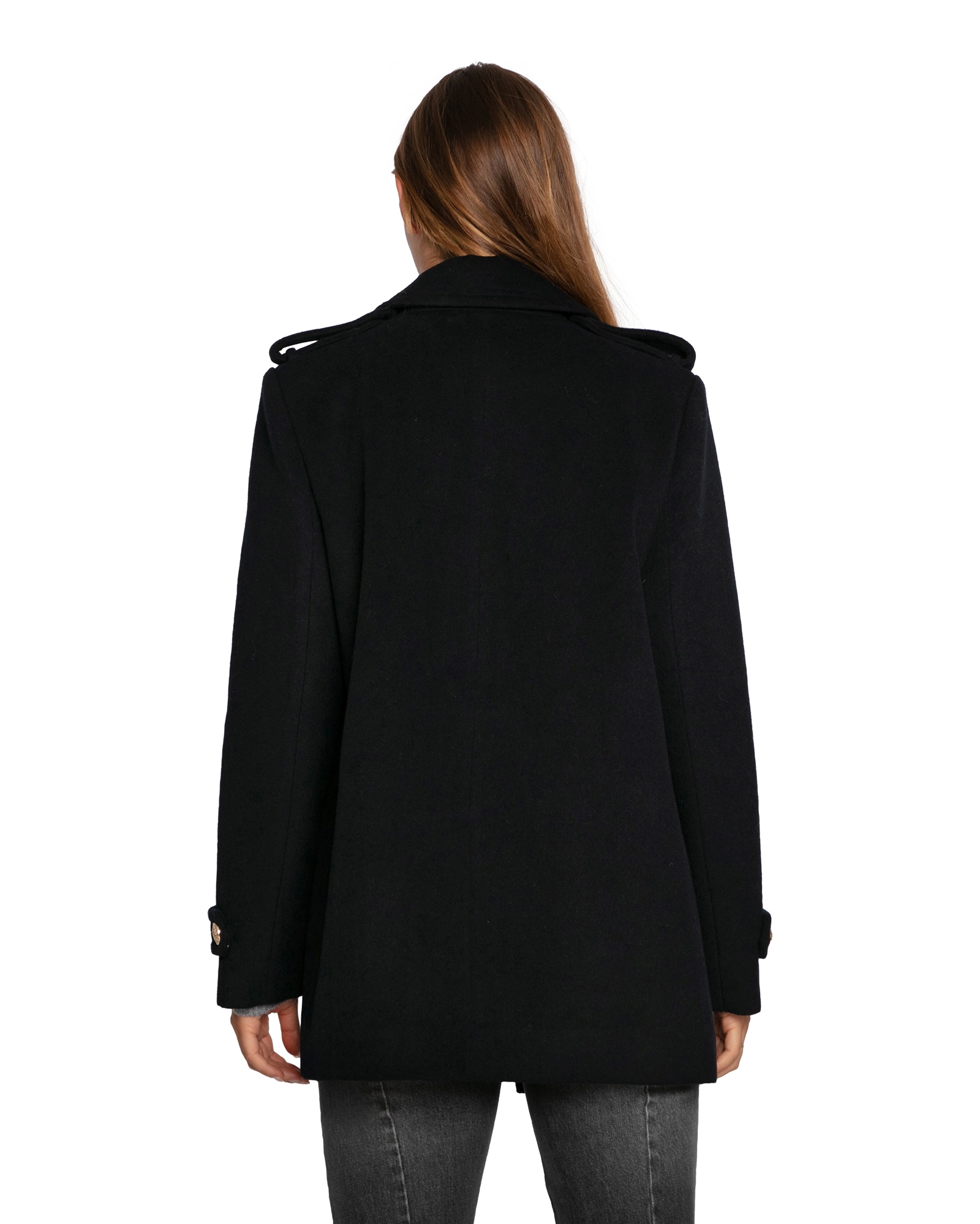 Belle & Bloom Harbour Military Wool Blend Pea Coat