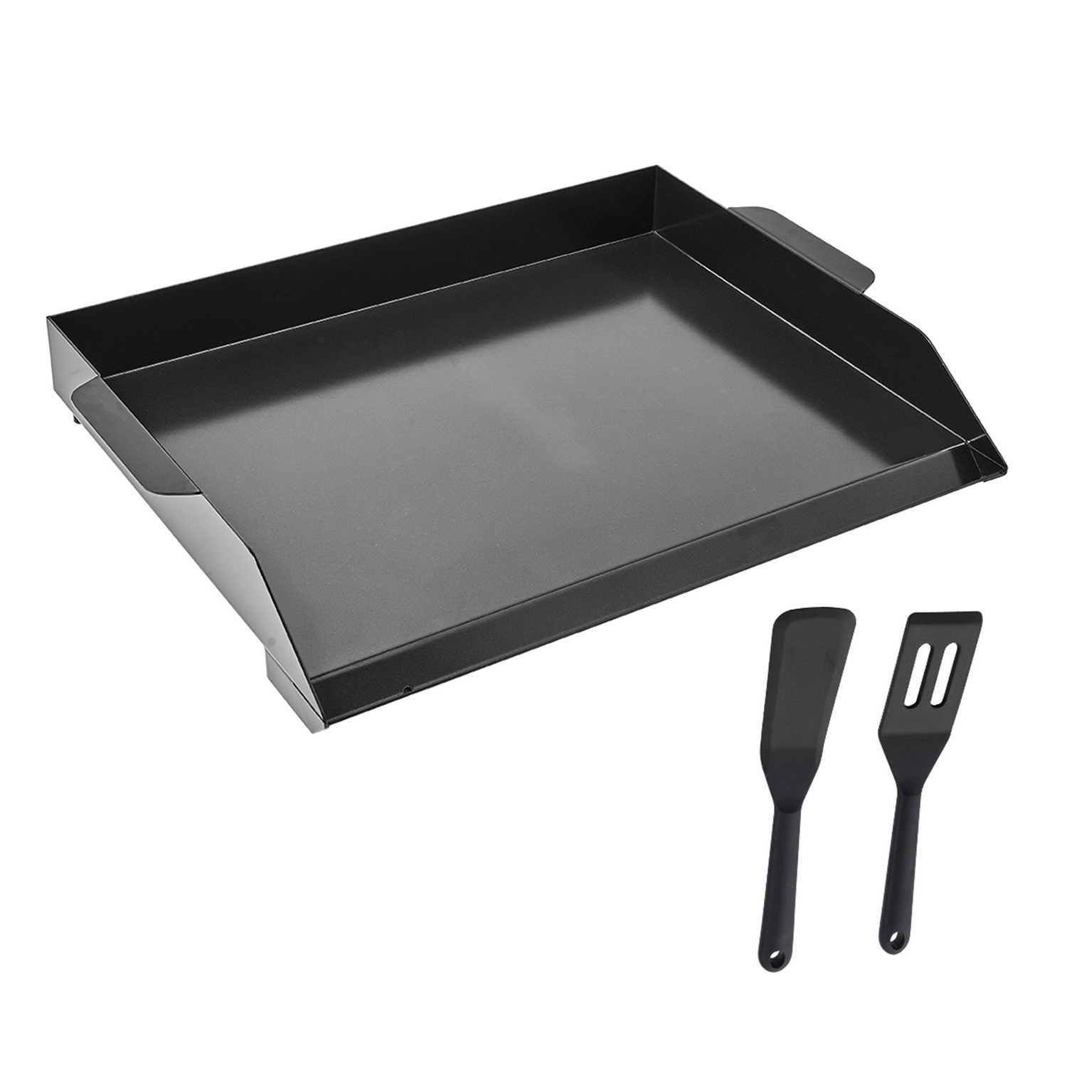 HONGGE Stainless Steel Griddle Universal Flat Top Rectangular Plate Gas Grill Griddle for BBQ Grill Teppanyaki Portable