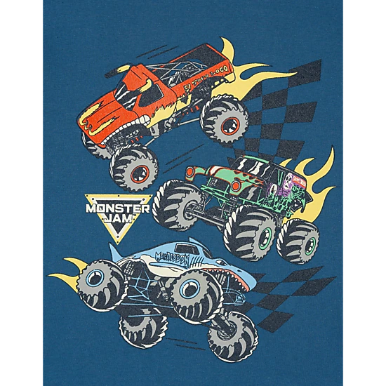 Monster Jam Boys' Fleece 2-Piece Sweatshirt and Pants Set