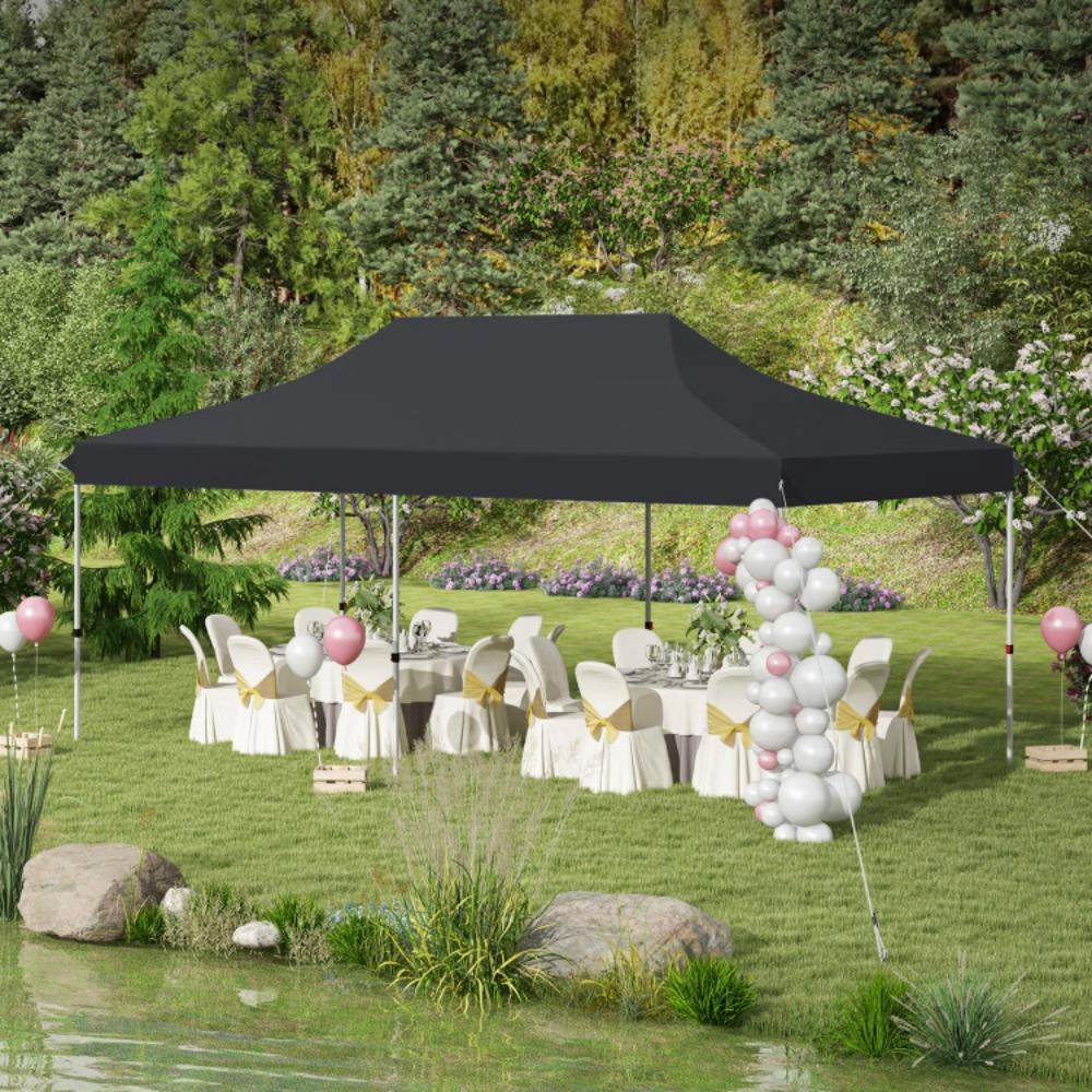 Hivvago 10 X 20 FT Pop up Canopy Tent Foldable Portable Outdoor Gazebo with Carry Bag