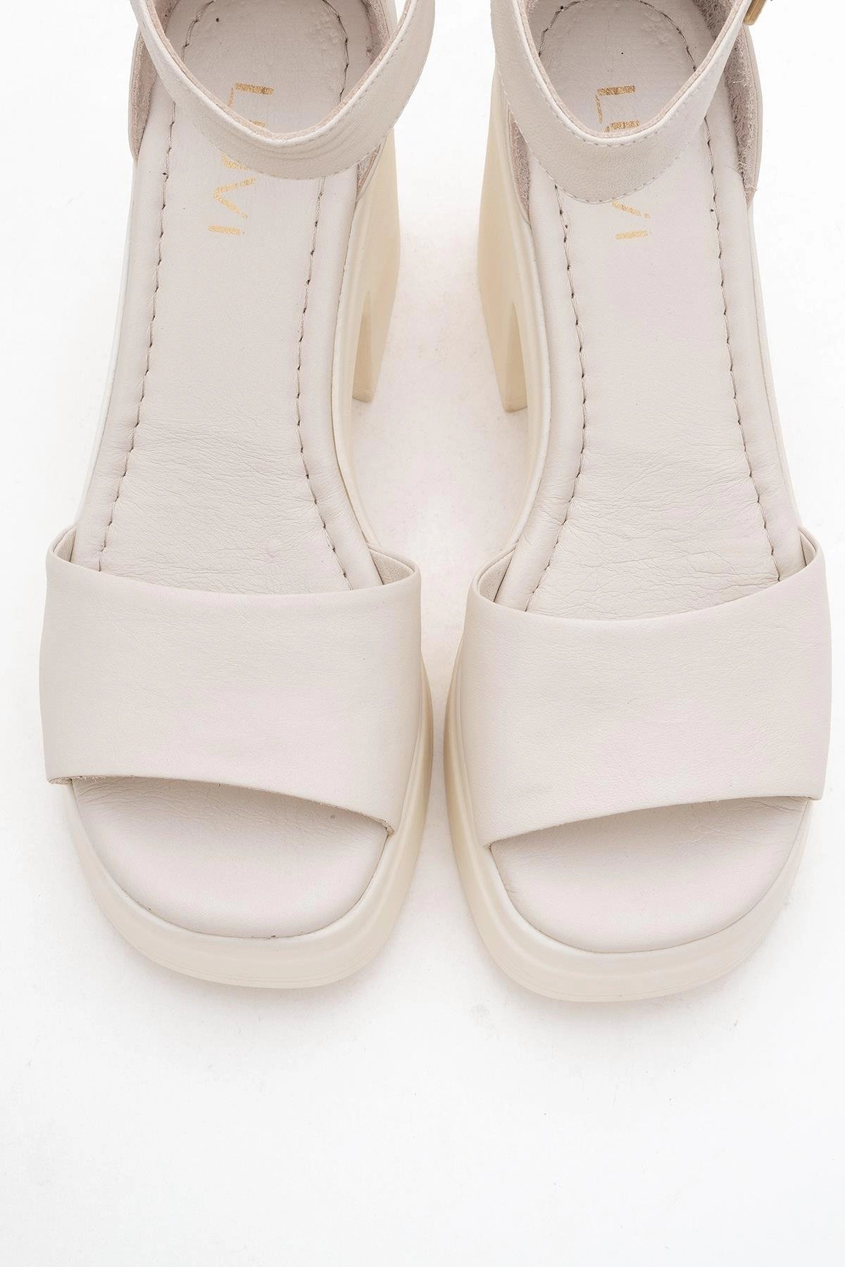 Forever & Always Womens MARGOT Leather Platform Sandal