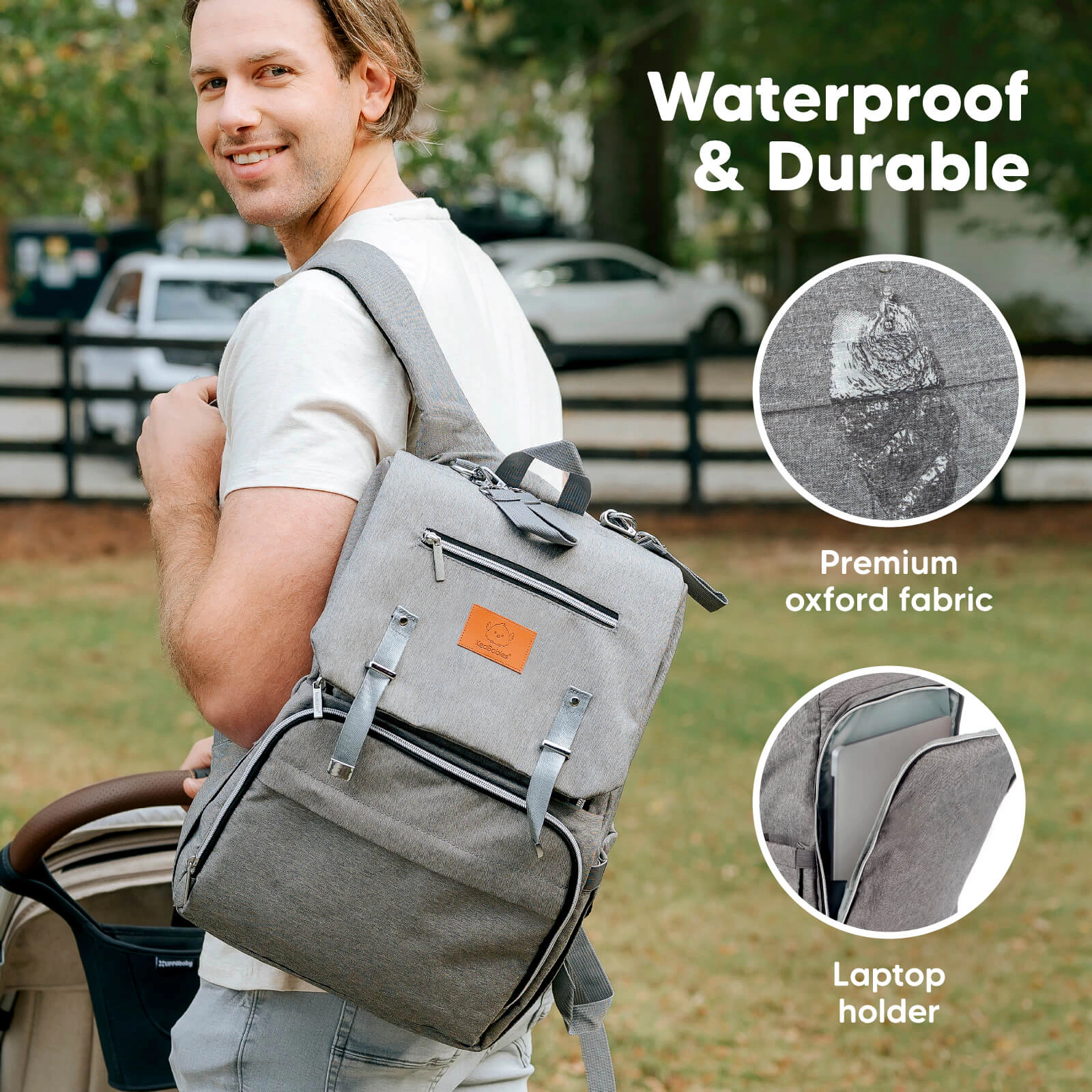 KeaBabies Explorer Diaper Bag