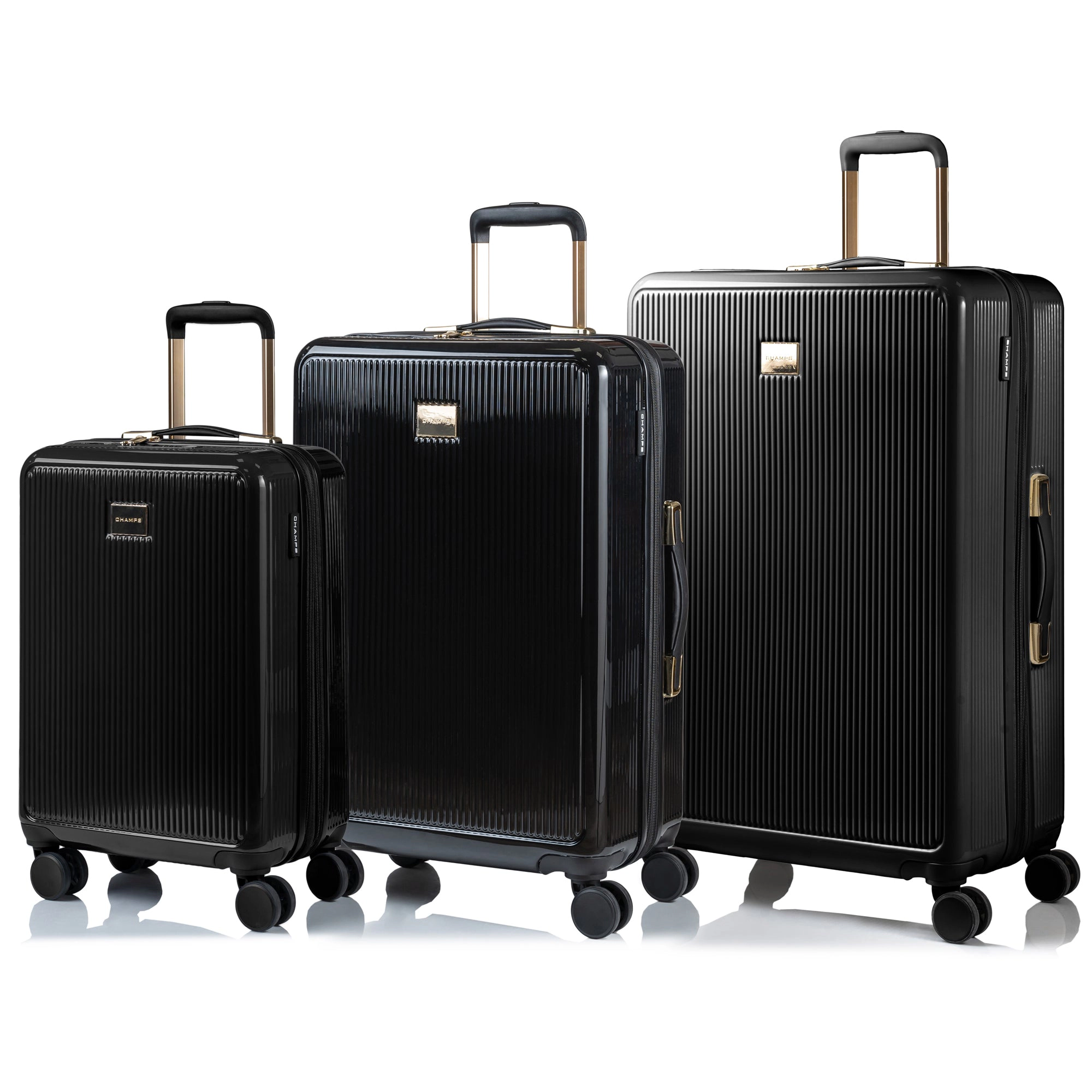CHAMPS Luxe Collection 3-piece Hardside Luggage Set