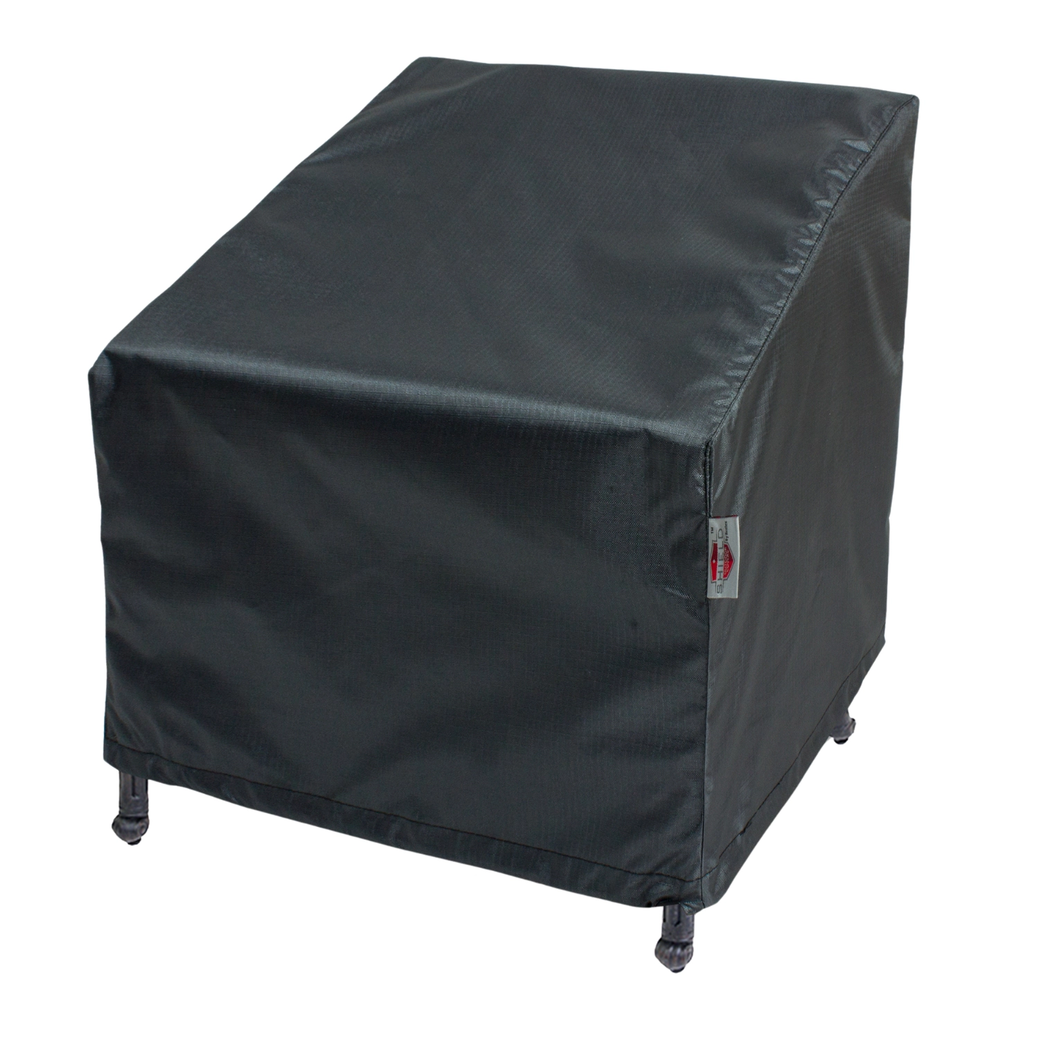 Summerset Shield Gold Club 2-Layer Polyester Fabric Chair Wide Cover - 37x35", Charcoal Grey