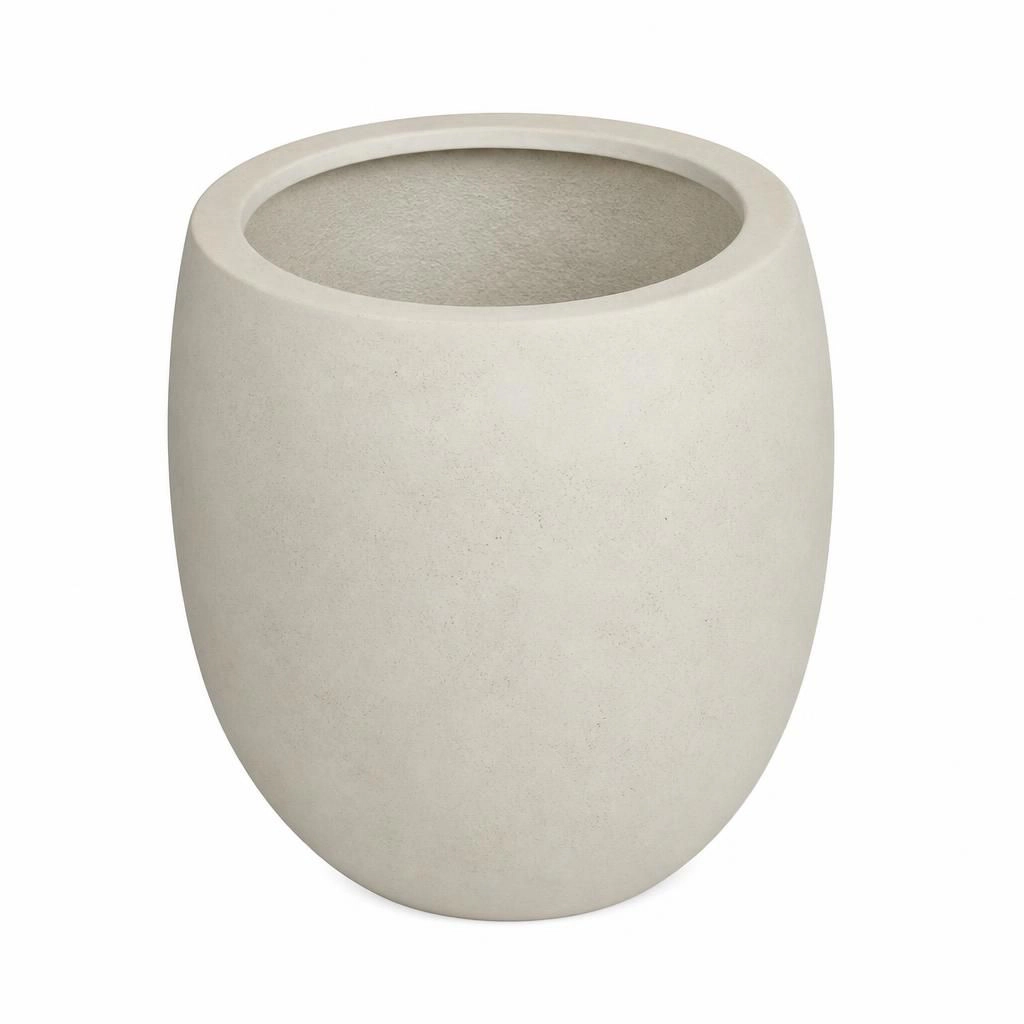 WOW PIONEER Durable Magnesium Oxide Planter Pot for Flowers Herbs Shrubs Trees Outdoor