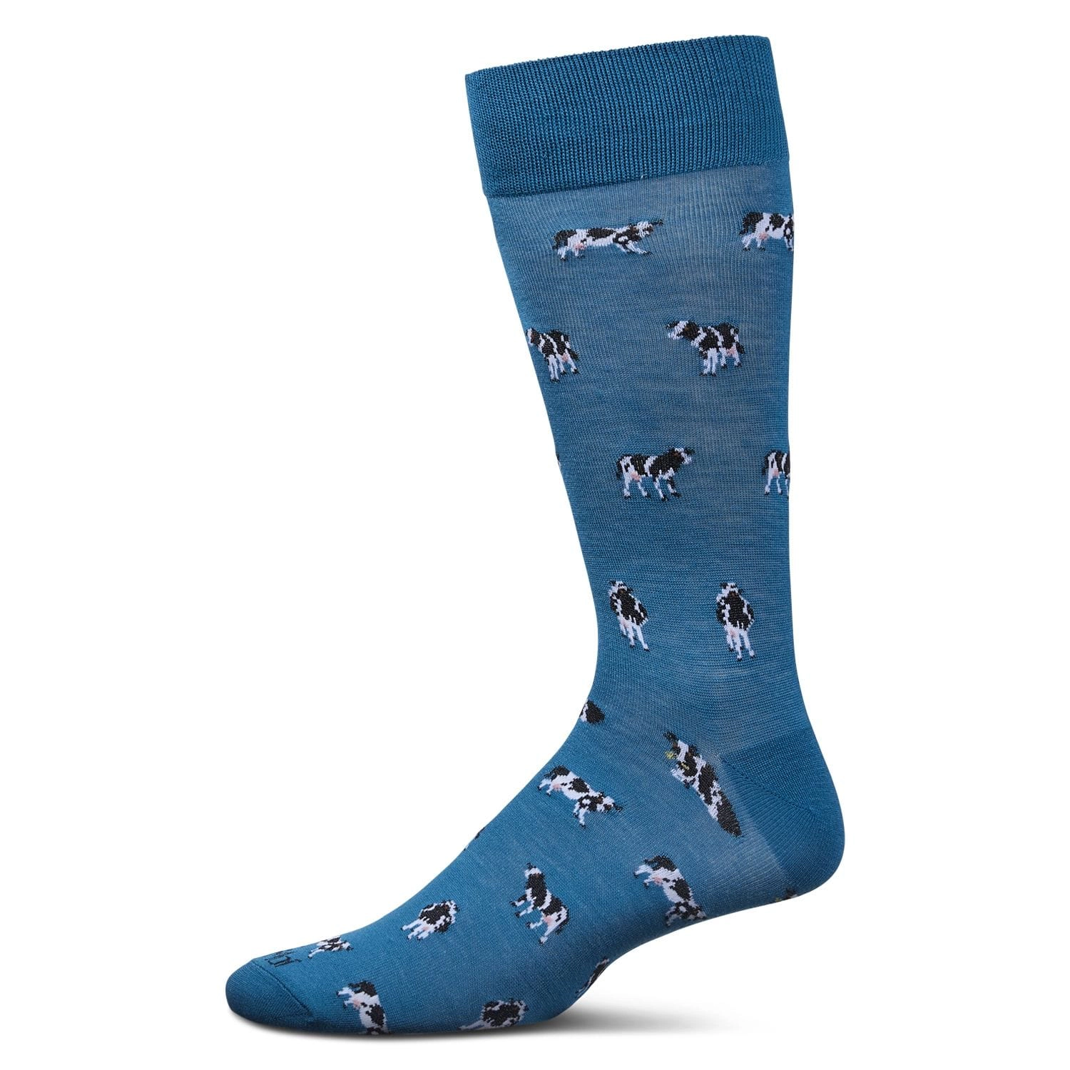 MeMoi Men's Cows Rayon From Bamboo Crew Socks