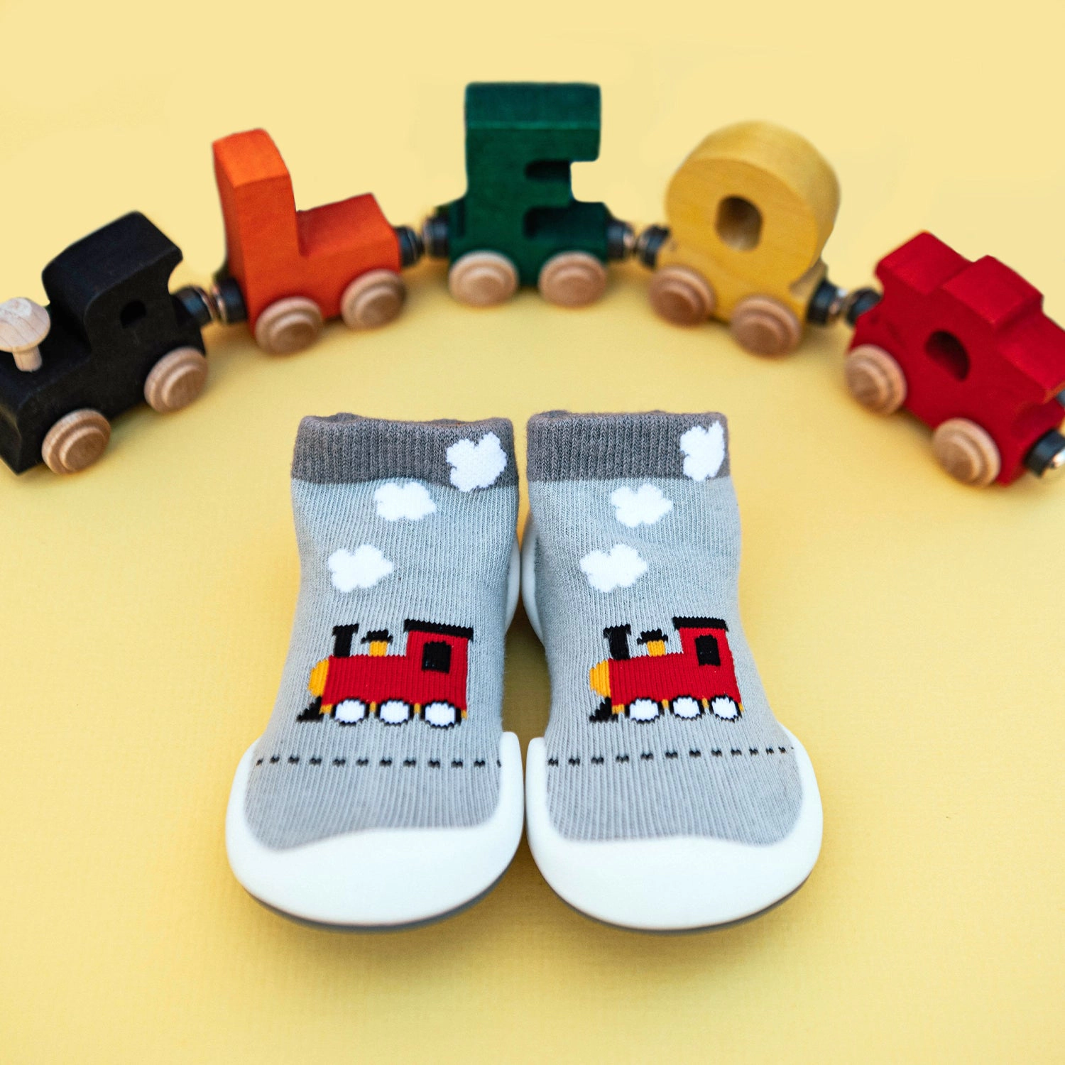 Komuello Toddler Boy First Walk Sock Shoes Train