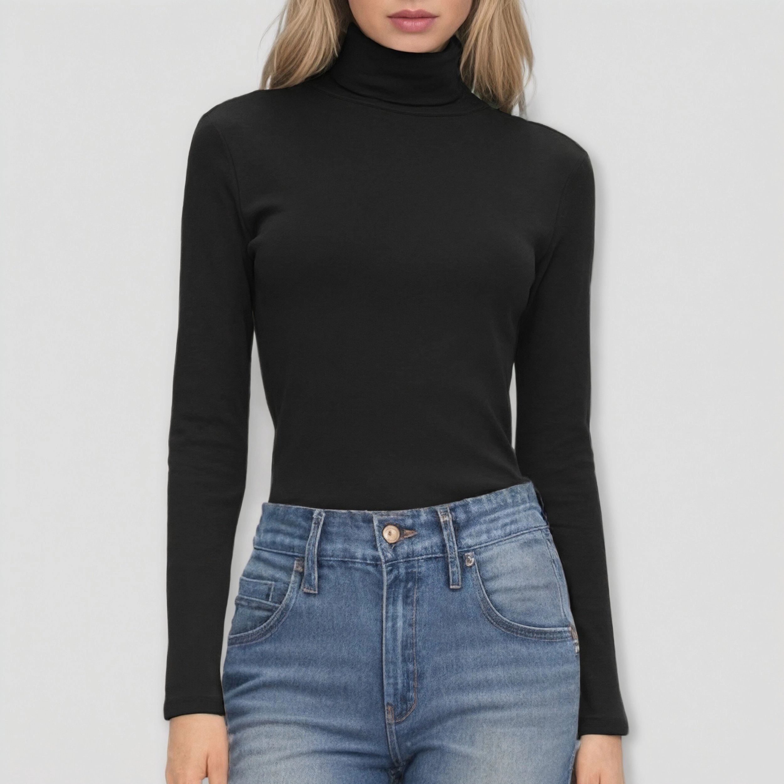 Zeagoo Women Turtleneck Long Sleeve Shirt