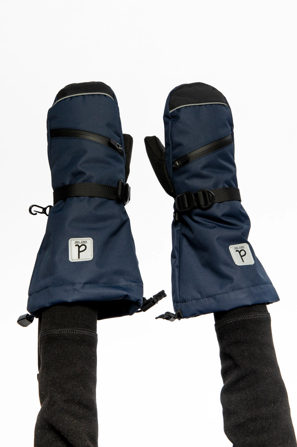 Deux par Unisex Teknik Cordura-Reinforced Winter Mittens with Zippered Pocket