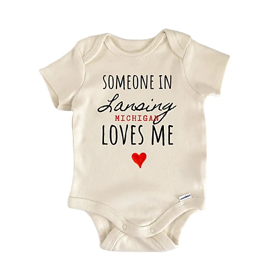 NOFO VIBES Unisex Lansing Michigan Baby Gift Baby Bodysuit