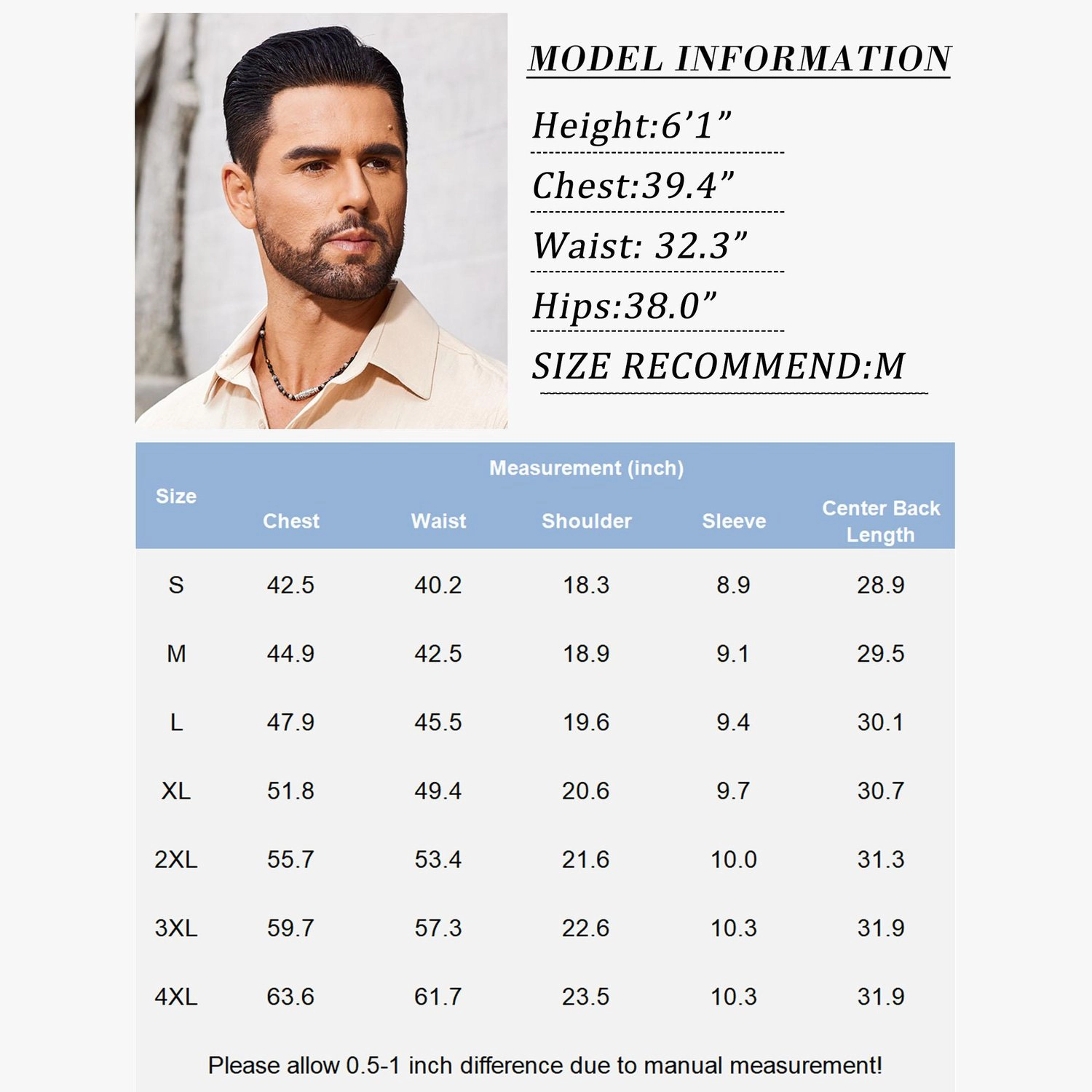 COOFANDY Mens Short Sleeve Button Down Shirts Cuban Collar Pleated  Tops