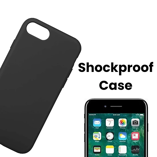 Qixxronics Cellphone Case for iPhone SE2 / iPhone SE3 Silicone Case Shock-Absorbent Protective Phone Cover
