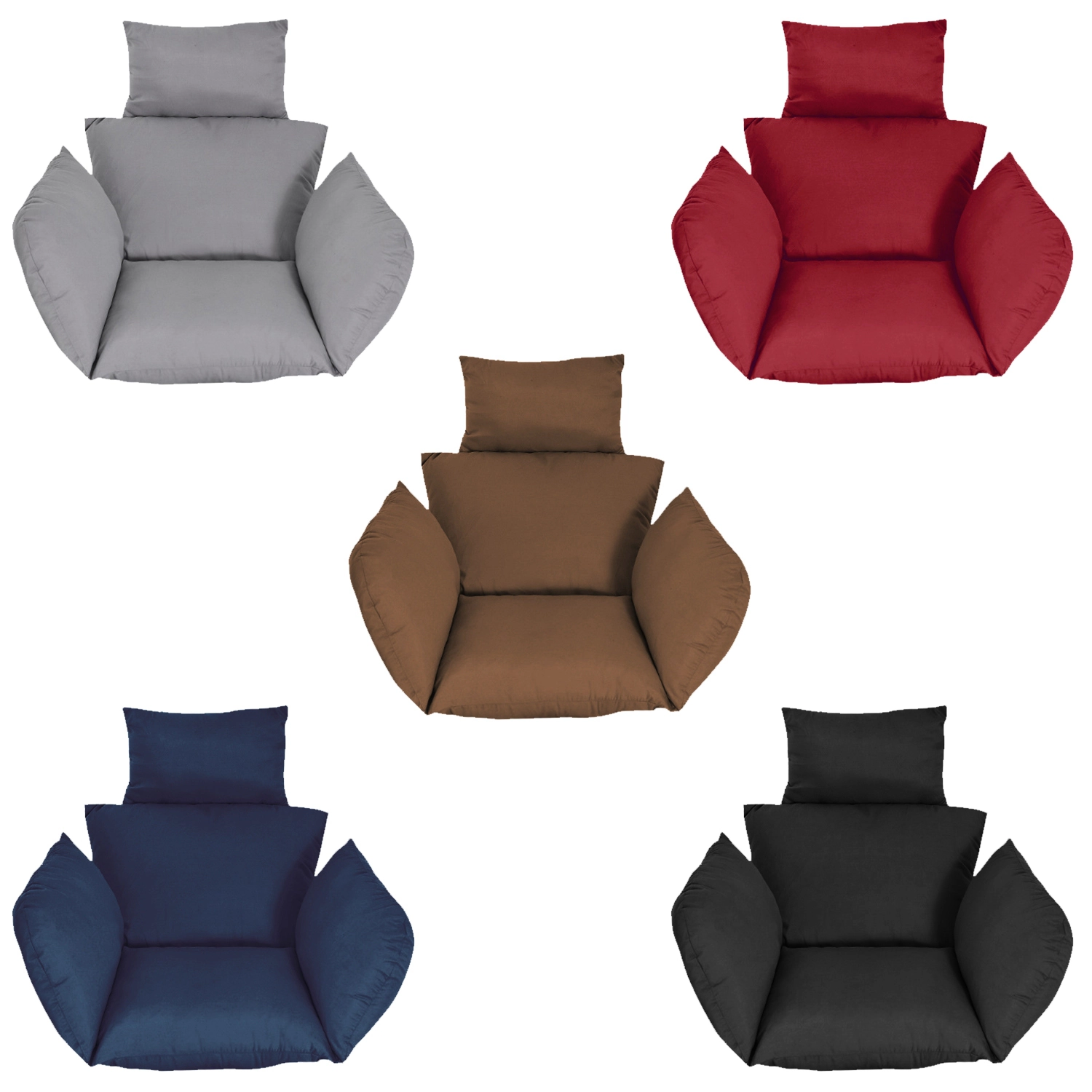 GBruno Thickened Egg Chair Cushion With Headrest