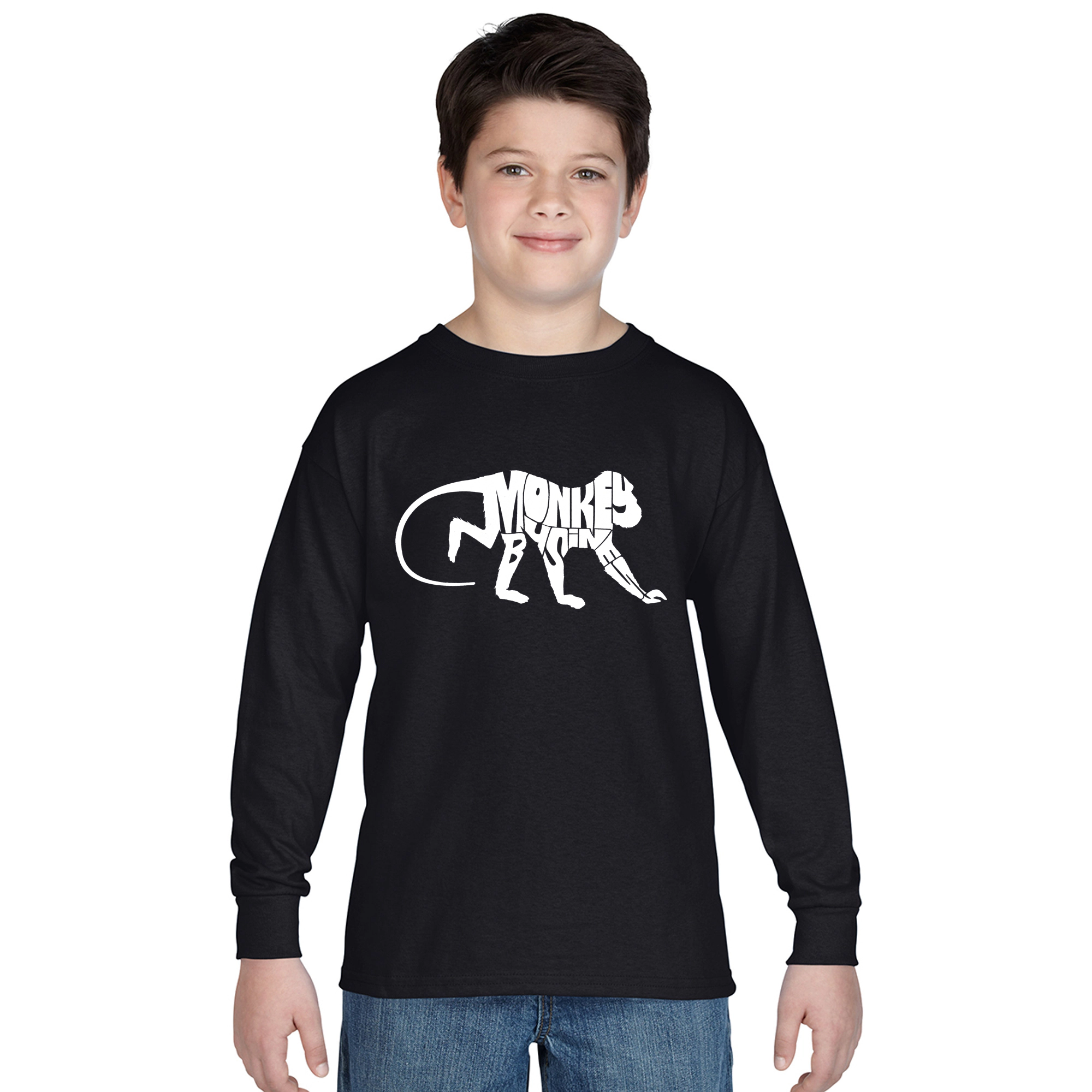 LA Pop Art Boys Long Sleeve T-Shirt -  Monkey Business
