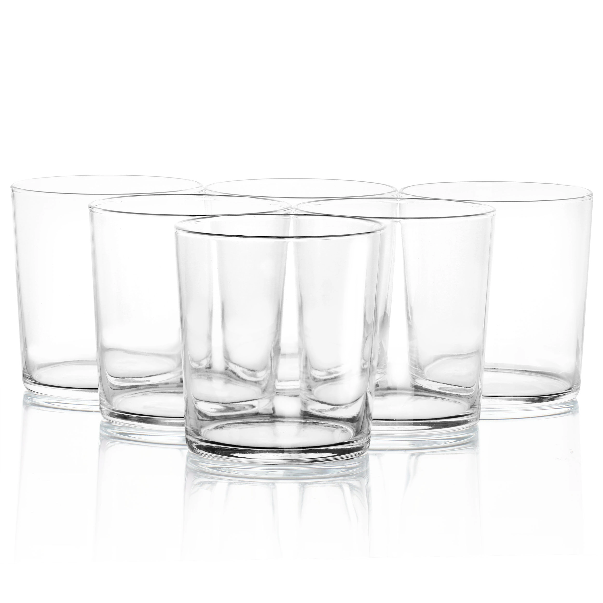Martha Stewart 12 Piece Bowey Double Old Fashion and Highball Glassware Set