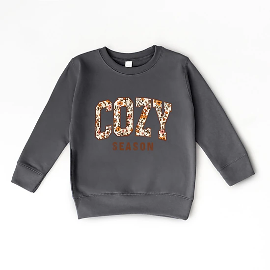 The Juniper Shop - Youth Graphic Sweatshirt - Cozy Season Floral