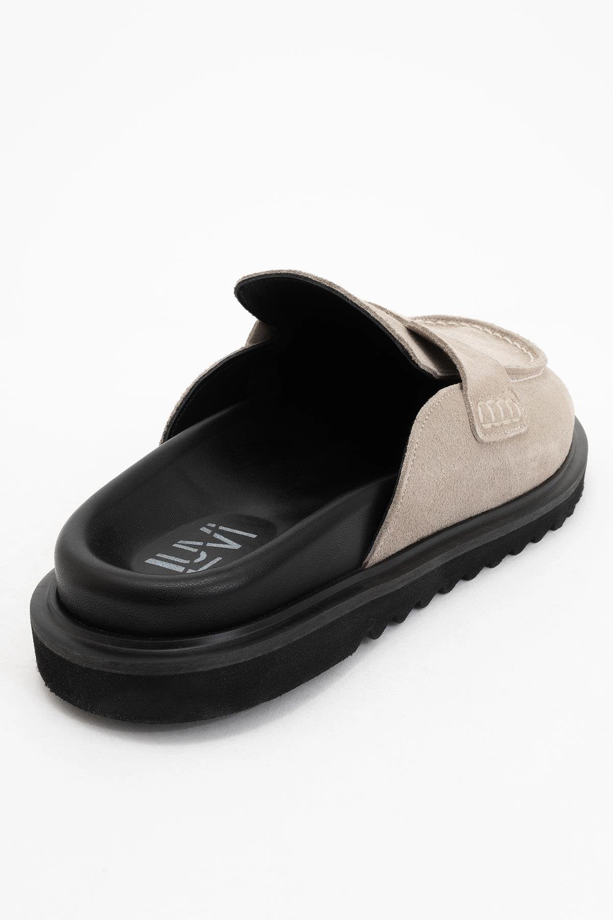 Forever & Always Womens Laven Suede Leather Mules