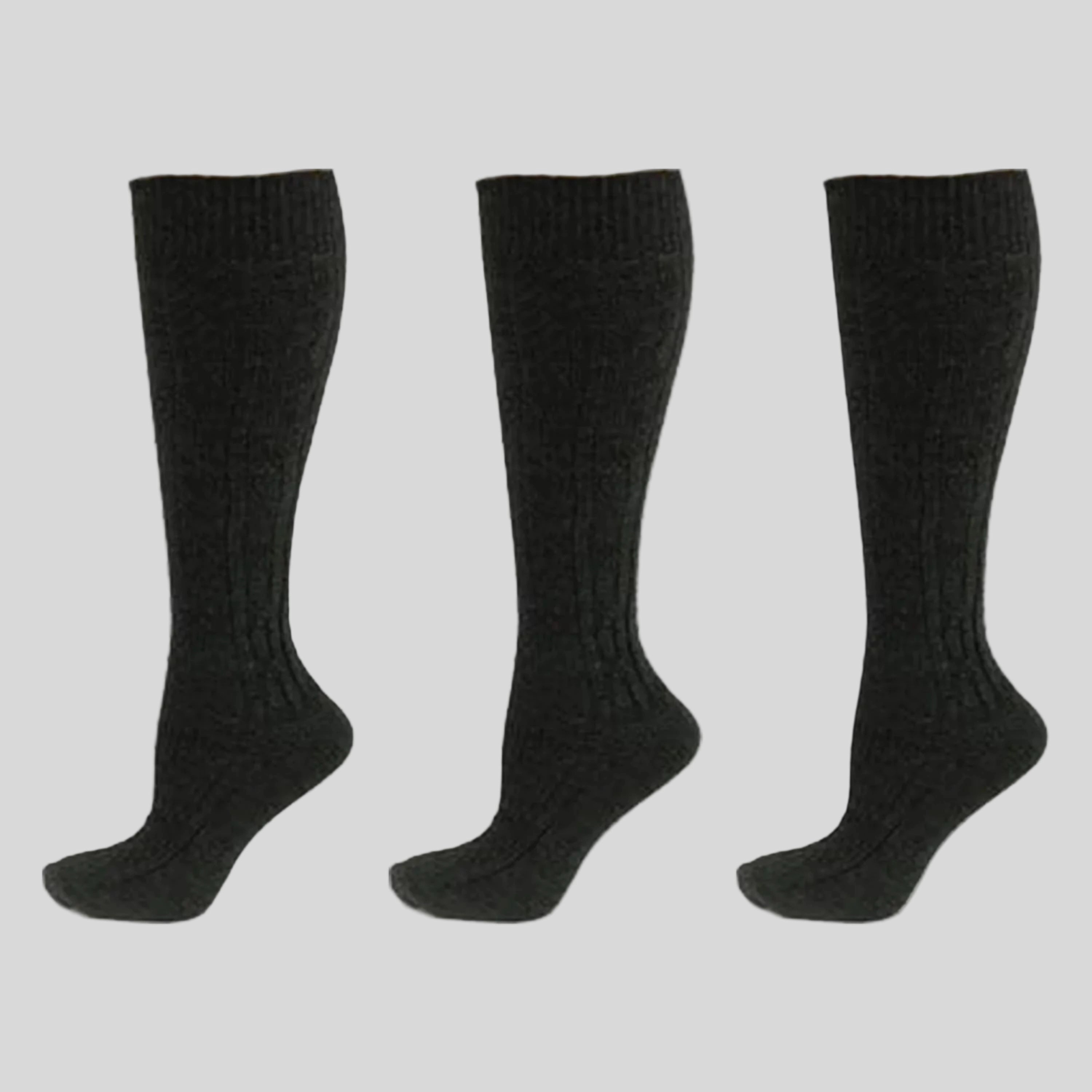 Wear Sierra Women's Knee High School Uniform 3 Pair Pack Socks