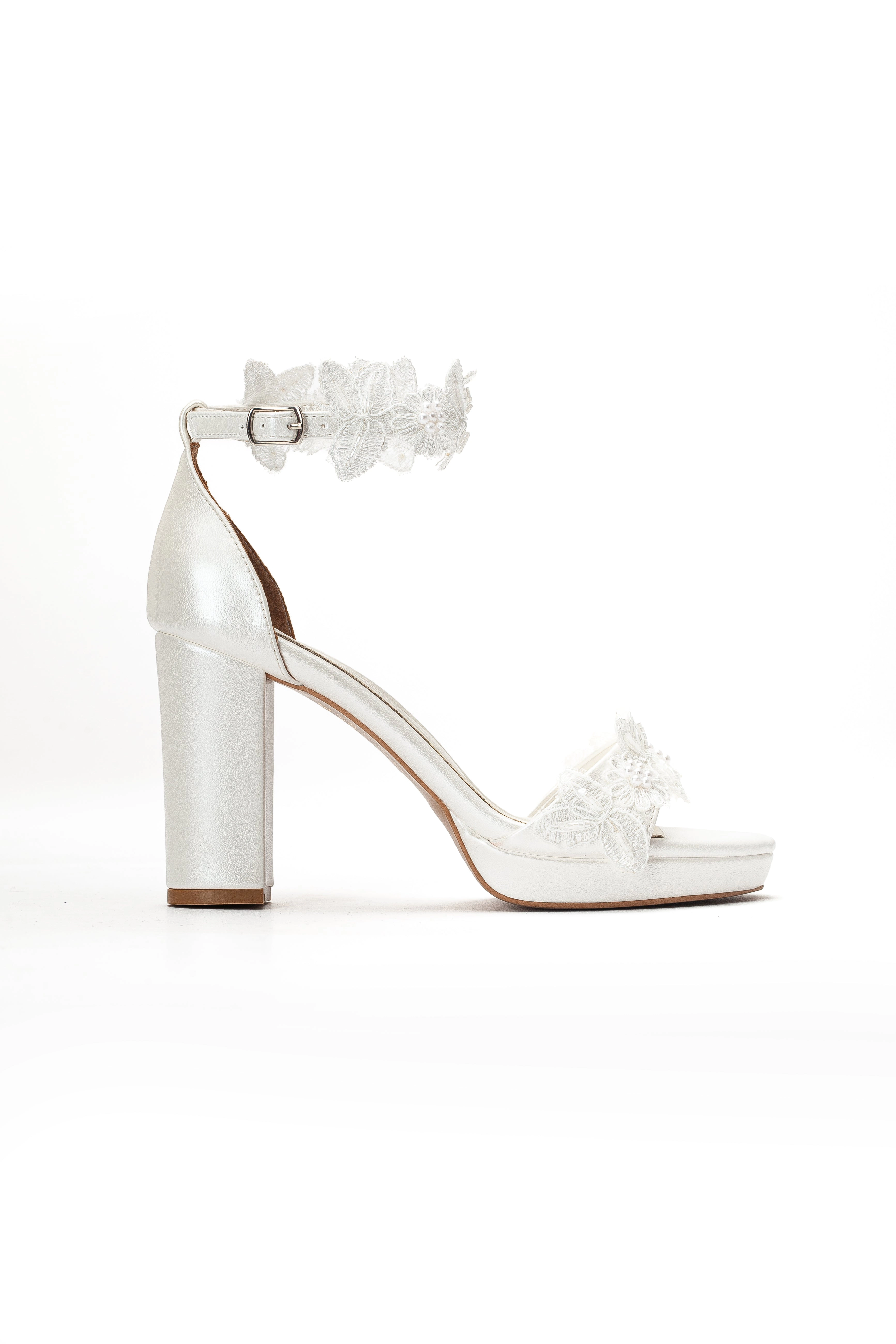 Forever & Always Womens Isadora Lace Bridal Heel