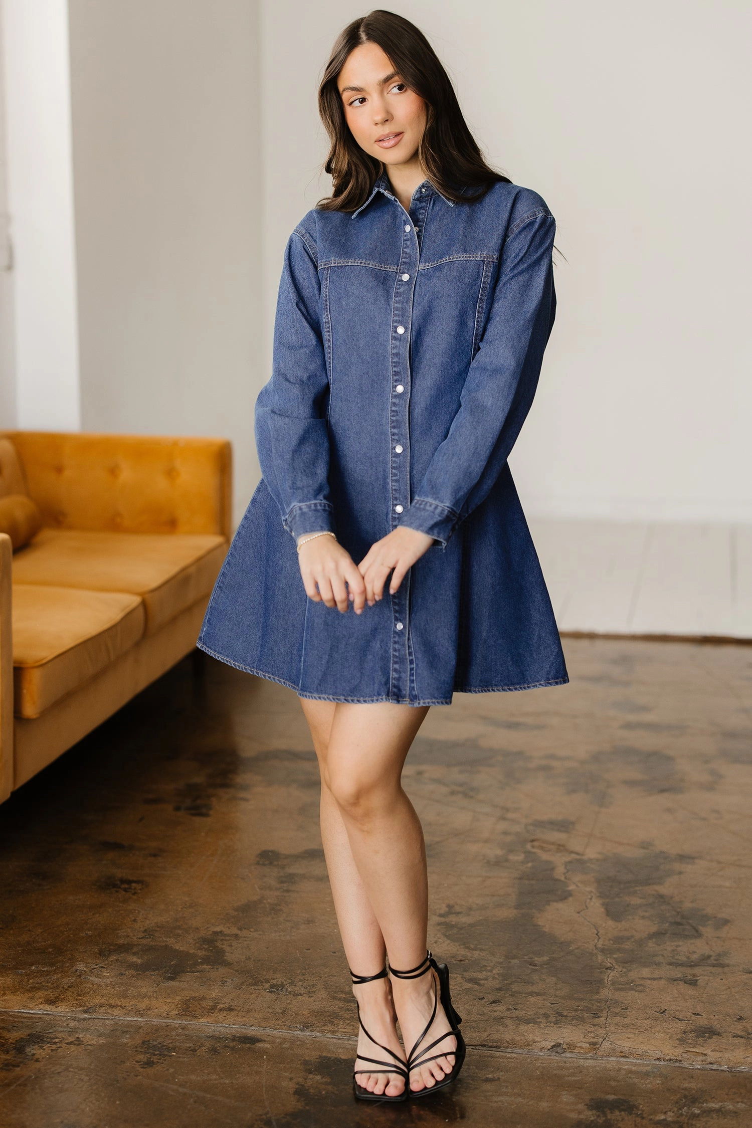 Threaded Pear Women's Zoe Flared Mini Dress