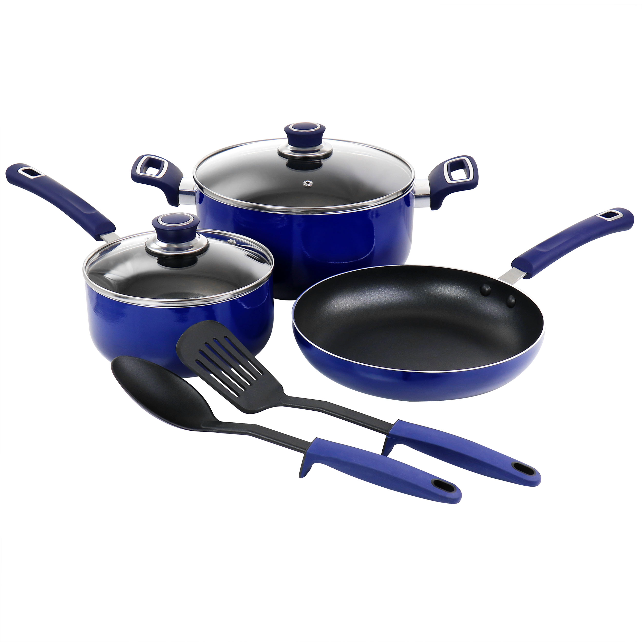 Oster 7 Piece Non Stick Aluminum Cookware Set in