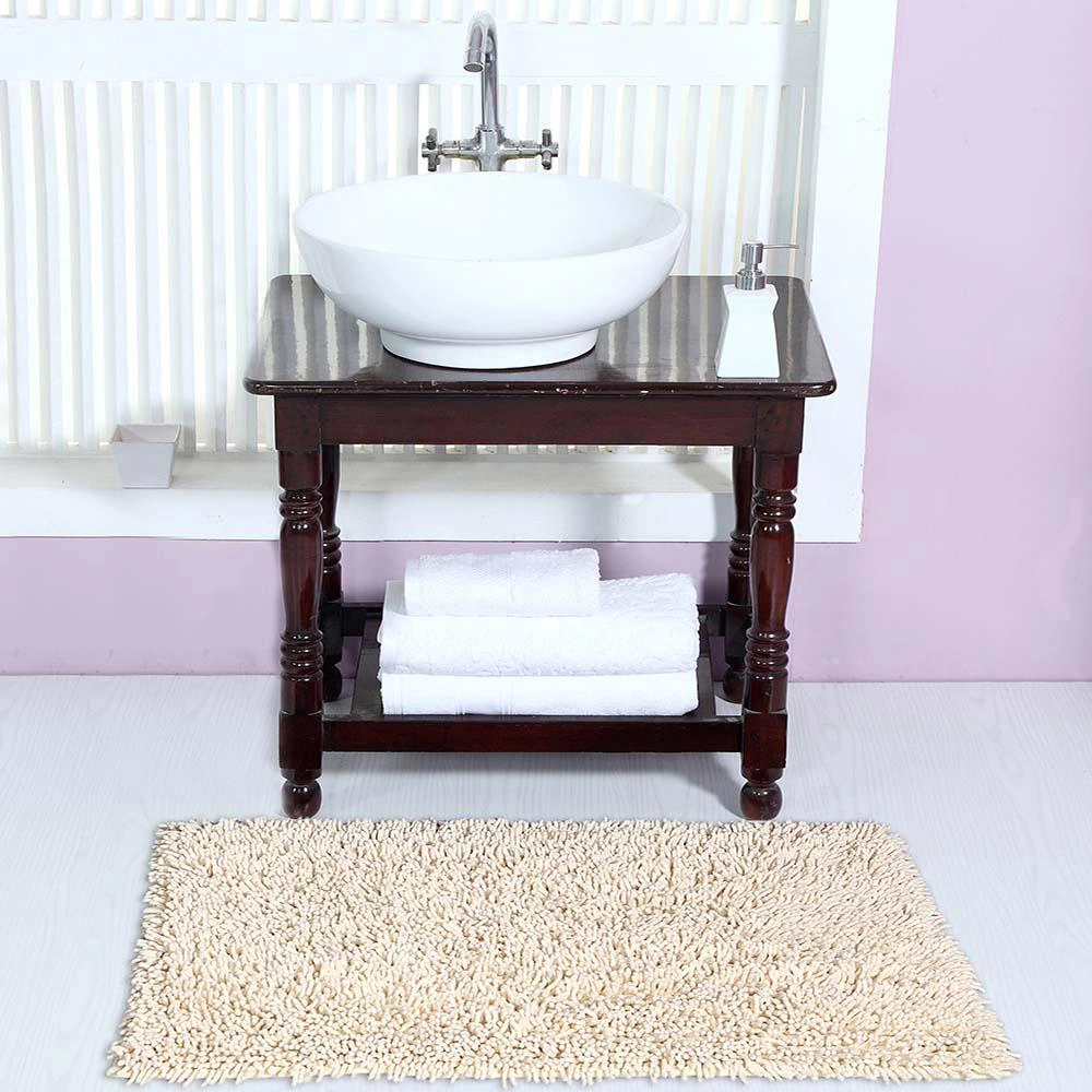 Chenille Shaggy 220 GSF Non Skid Back Bath Rug 20in x 30in by Knightsbridge