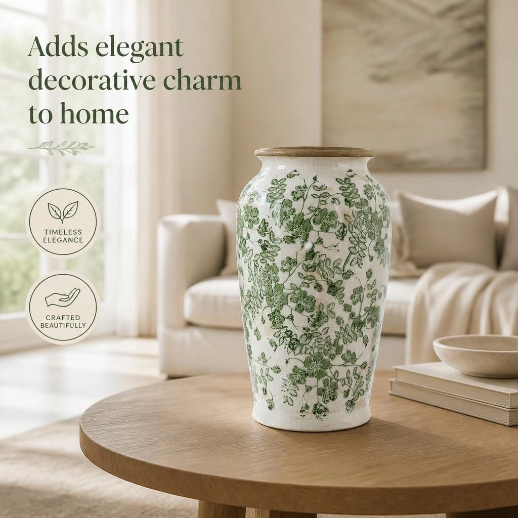 Toemoa Cylindrical Ceramic Planter for Indoor Plants