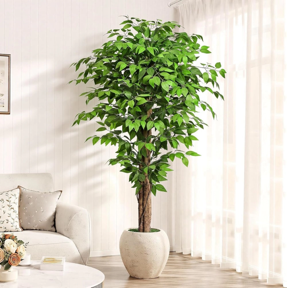 Whimsy Toys 6.2ft Ficus Artificial Trees with 3 Trunks