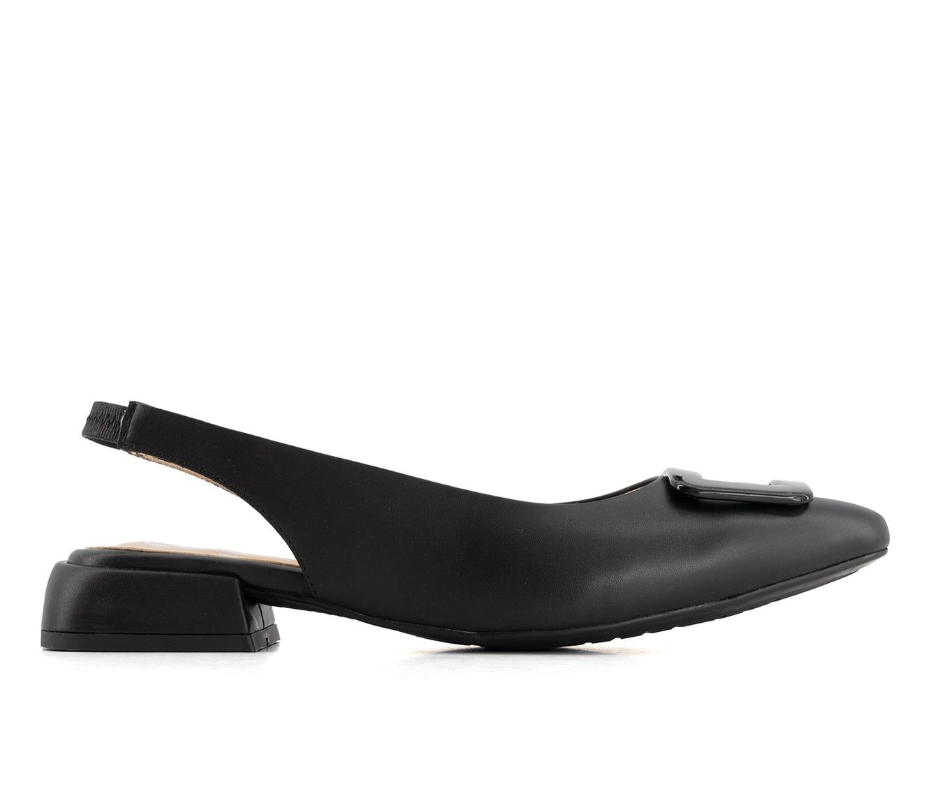 Andrea Womens Elastic Slingback Flats