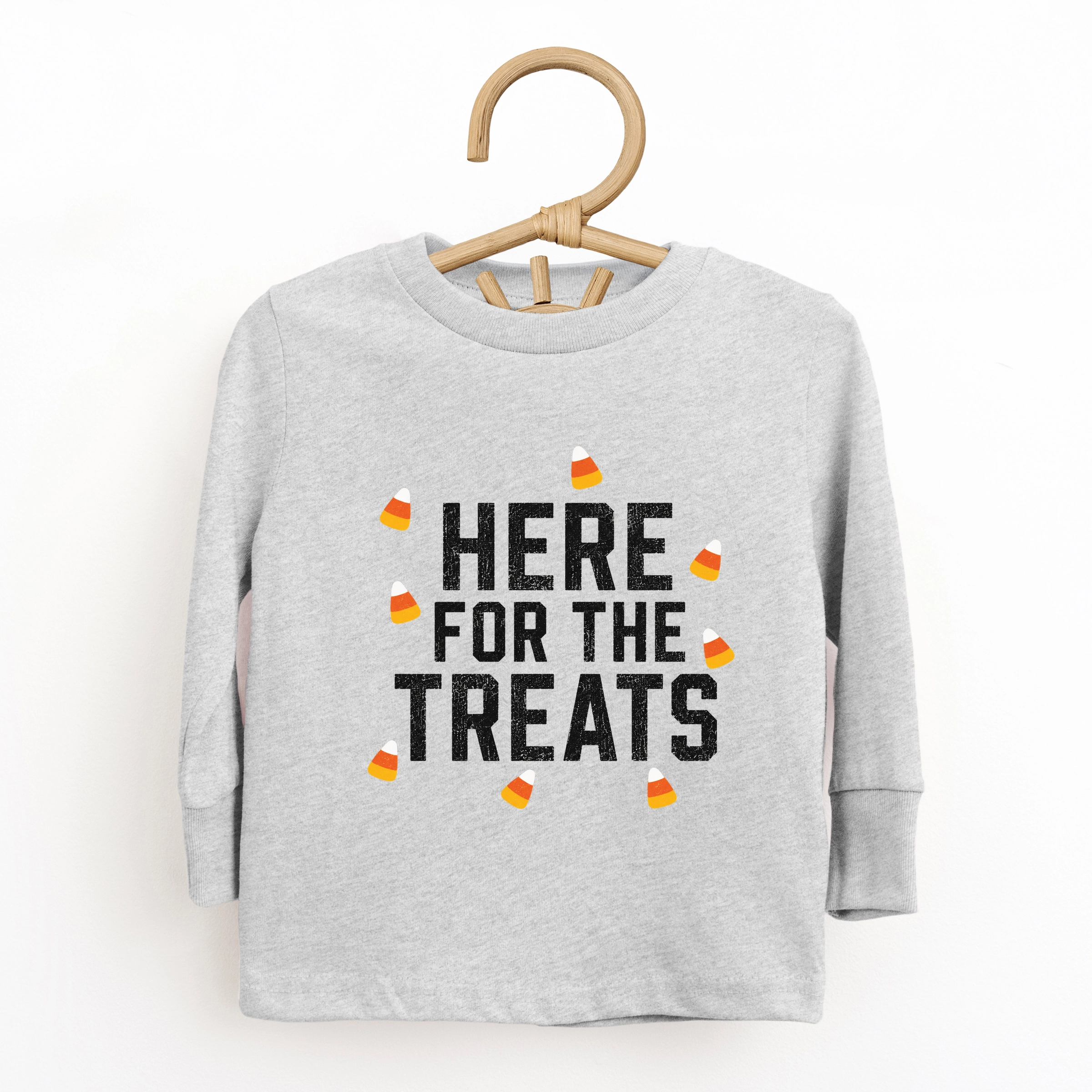 The Juniper Shop - Toddler Long Sleeve Graphic Tee Here For Treats