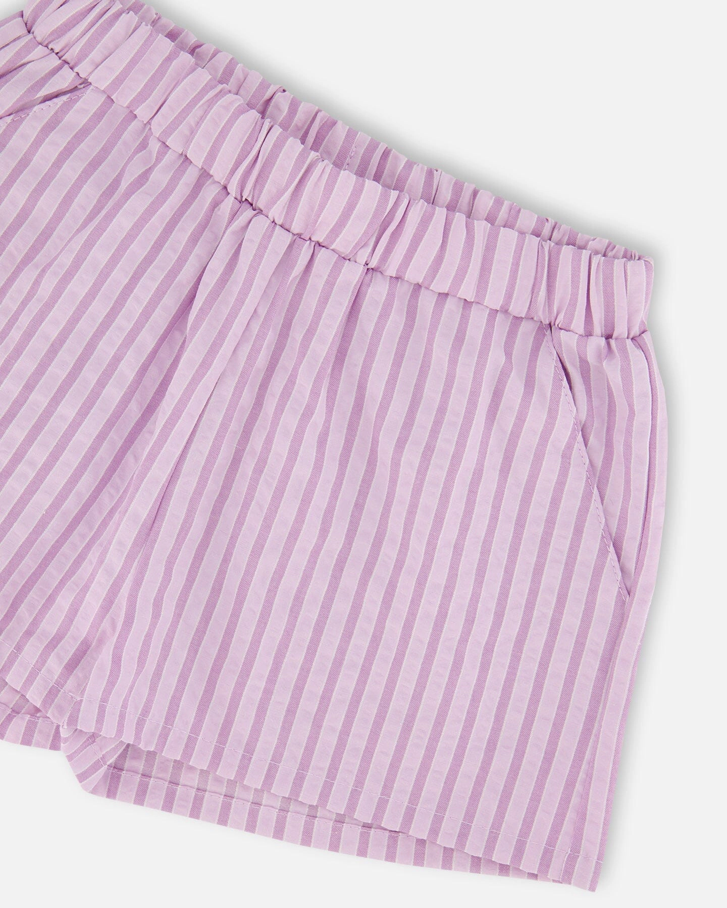 Deux par Girls Top and Short Set Stripes