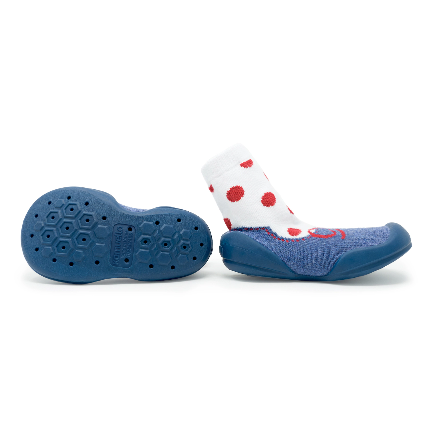 Komuello Toddler Girl First Walk Sock Shoes - Snow White