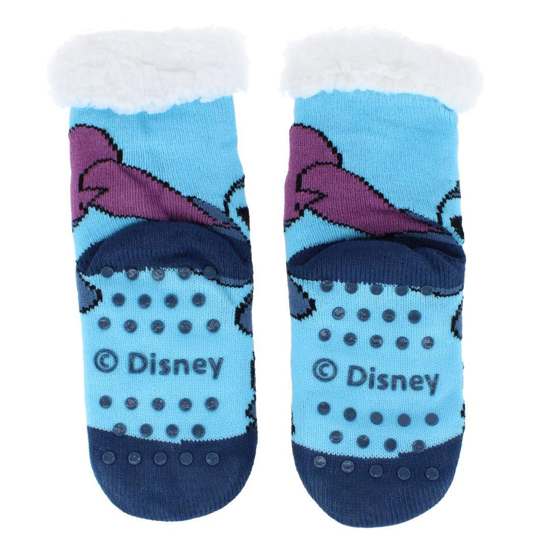 Textiel Trade Boy's Disney Lilo & Stitch Sherpa Lined Slipper Sock (1 Pair)