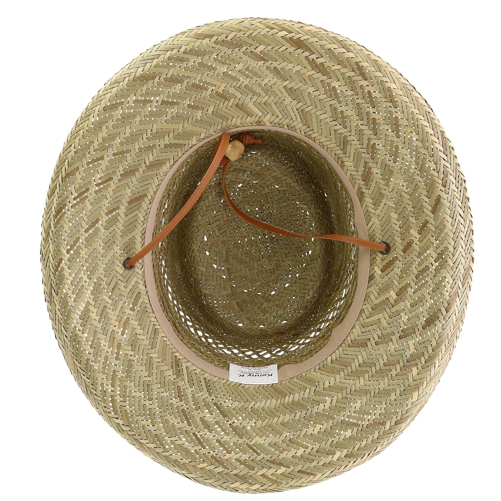 Kenny K Unisex Rush Straw 3 Inch Brim Gambler Hat