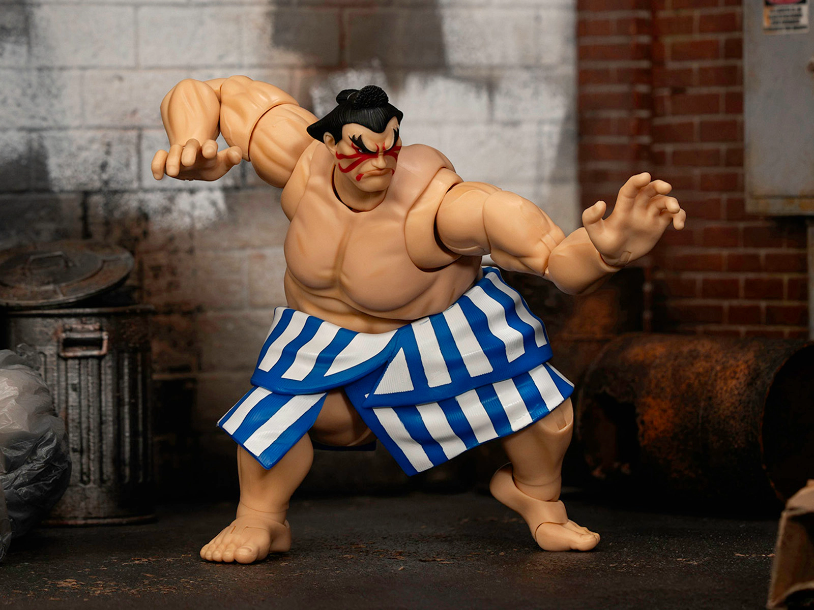 Jada E. Honda 6.5" Moveable Figure with Accessories and Alternate Head and Hands "Ultra Street Fighter II: The