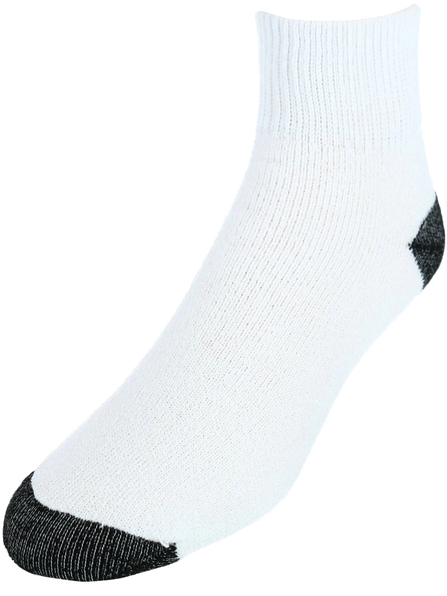 CTM Men's Cotton Blend Ankle Socks (4 Pair Pack)