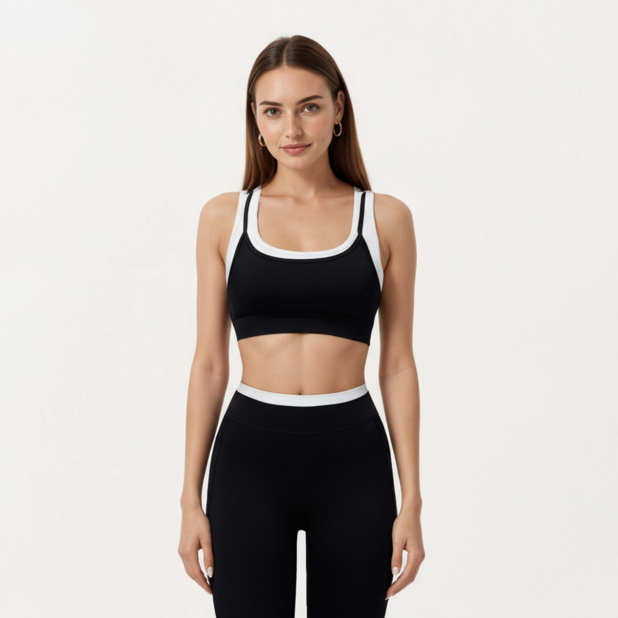 Anna-Kaci Active Women's High Waist Compression Leggings with Wide Supportive Waistband and Sleek Contoured Fit