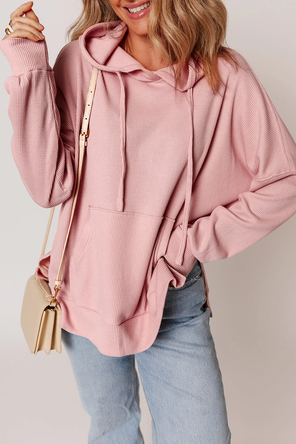 Threaded Pear Women's Aria High Low Oversized Hoodie