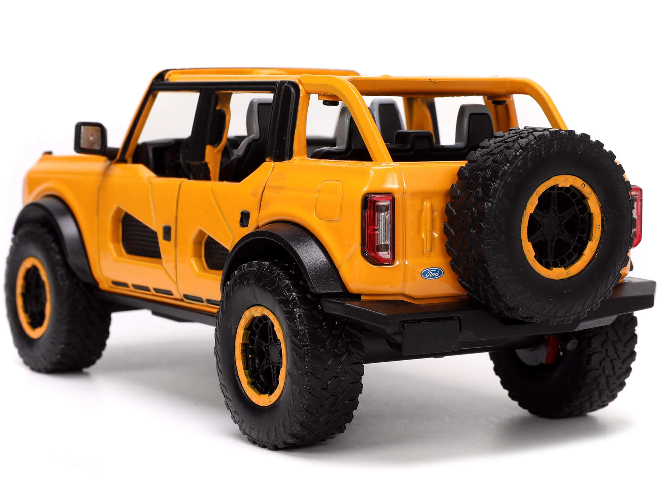Jada 2021 Ford Bronco Orange Metallic with Extra Wheels "Just Trucks" Series 1/24 Diecast Model Car by Jada