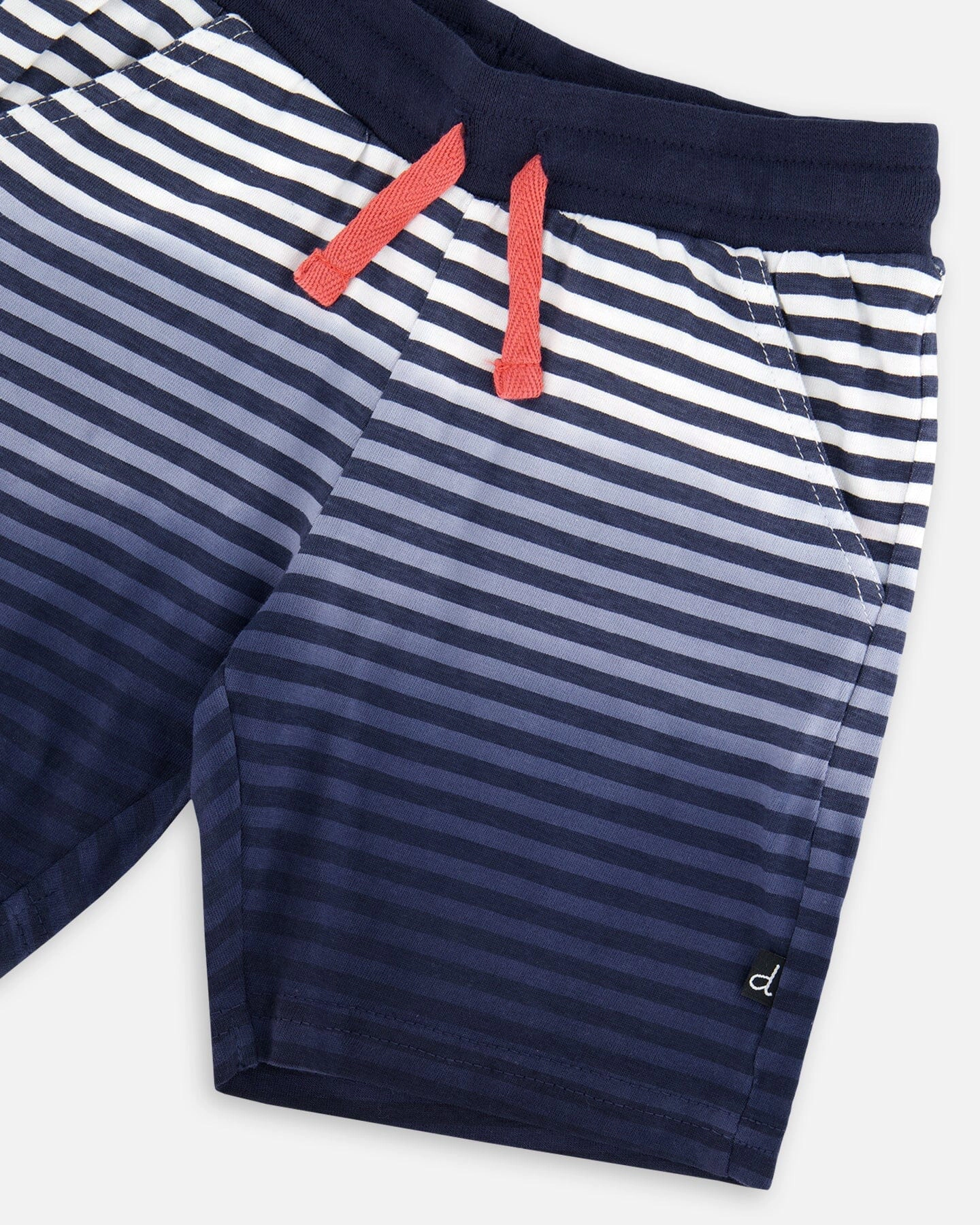 Deux par Deux Boys Organic Cotton Shorts Gradient Stripes