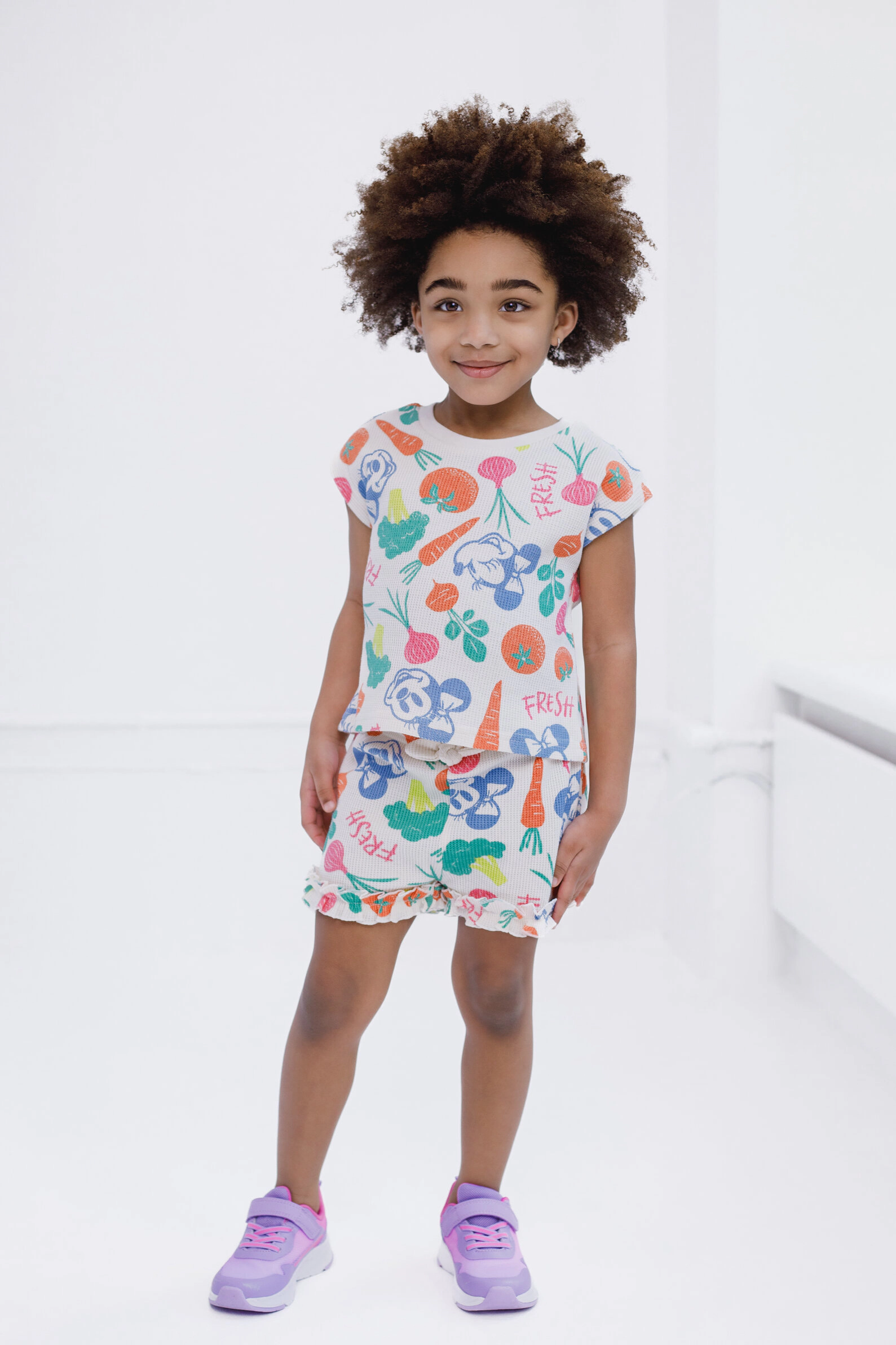 Disney Girls' 2-Piece T-Shirt and Shorts Set