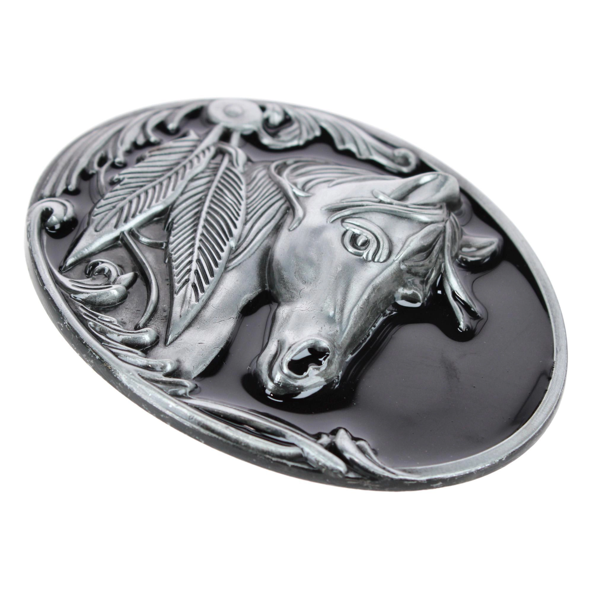 CTM Women's Horse Belt Buckle