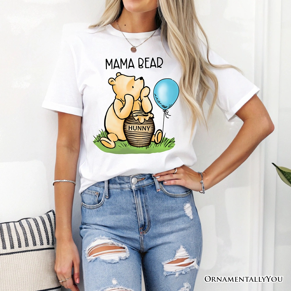 OrnamentallyYou Womens Charming Mama Bear Cute T-Shirt