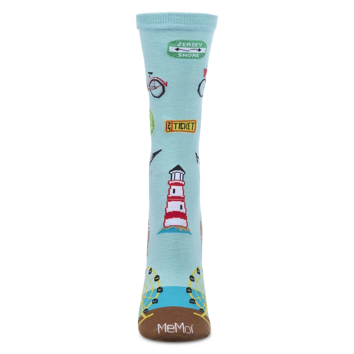 MeMoi Women's New Jersey Rayon From Bamboo Crew Socks