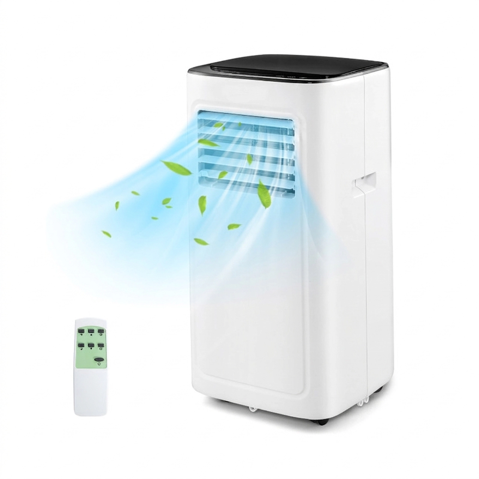 SUGIFT White 9000-BTU 3-in-1 Portable Air Conditioner with Dehumidifier and 24H Timer 13-in W 12-in D 27-in H