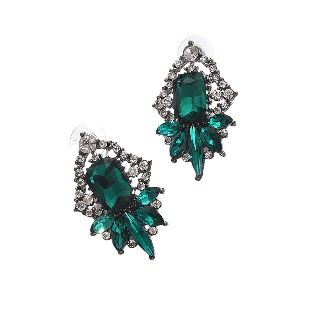SOHI Women's Botanical Drop Earrings