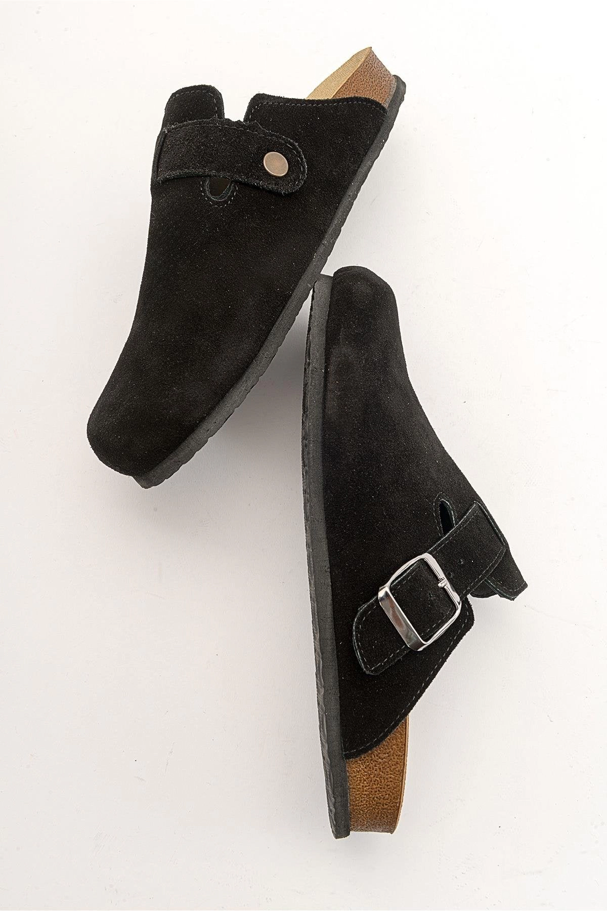 Forever & Always Womens Gons Suede Leather Clogs