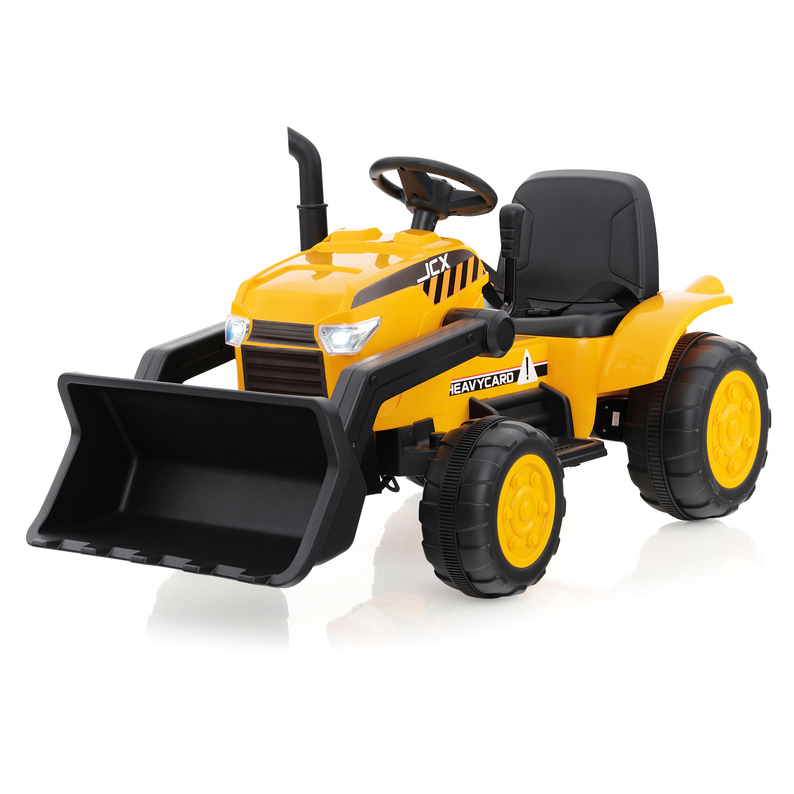 LJG 12V Kid's Ride on Excavator with Adjustable Digging Bucket