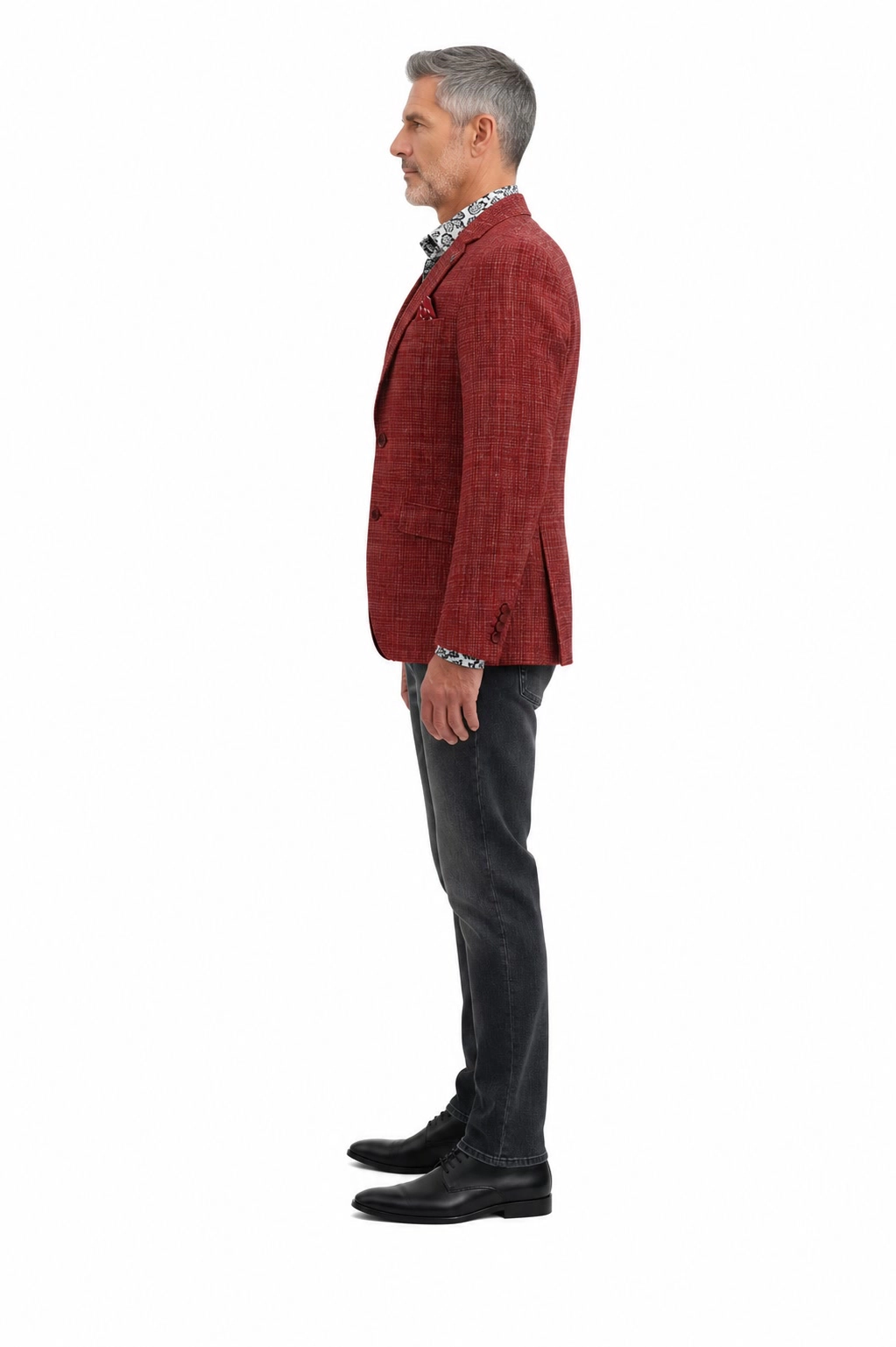 Elie Balleh Men's Slim Fit Single Breasted Blazer